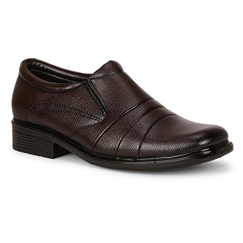JOREN Mens Extra Comfort Big Size Formal Leather Shoes(Brown) (B084ZRW5V3) Amazon Price History, Amazon Price Tracker