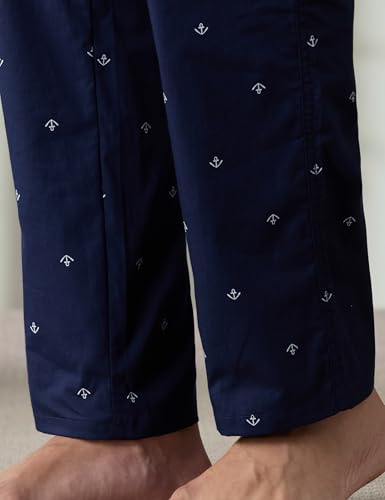 Image of Amazon Brand - Symbol mens 100% Cotton Pyjama /Lounge Pants |Regular Fit | Printed | Available in Plus Sizes
