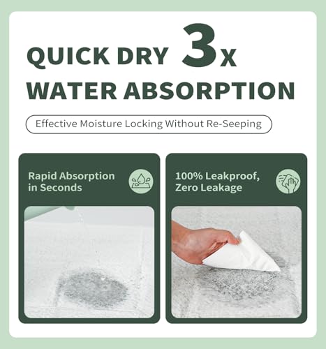 Image of Made4Pets Pee Pads for Dogs 22 inchx22 inch 50 Ct - 7-Layer Thick Puppy Pads with Bentonite Mineral Core, Quick-Dry & Odor Control, Leak-Proof Potty Pads for Small & Medium Dogs Puppies Doggie Cats Rabbits
