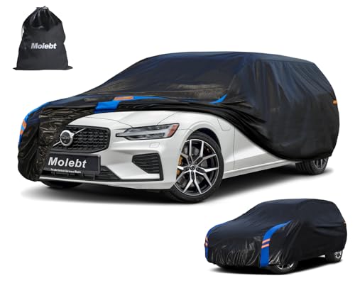 Image of Custom Fit Car Cover for Volvo V60 V60 Cross Country Hatchback, Upgraded Seamless Waterproof All Weather Outdoor Auto Cover, Scratch-Resistant UV /Snow /Rain Protection