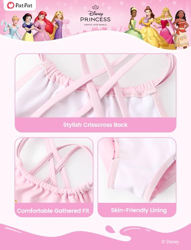 Image of Disney Stitch Marvel Frozen Elsa Girls Swimsuits UPF 50+ One Piece Bathing Suits Sport Summer Swimwear for Kids Size 3-13Y