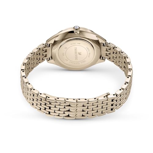 Swarovski Attract watch, Swiss Made, Pavé, Metal bracelet, Gold tone, Champagne gold-tone finish by Swarovski - Image 3