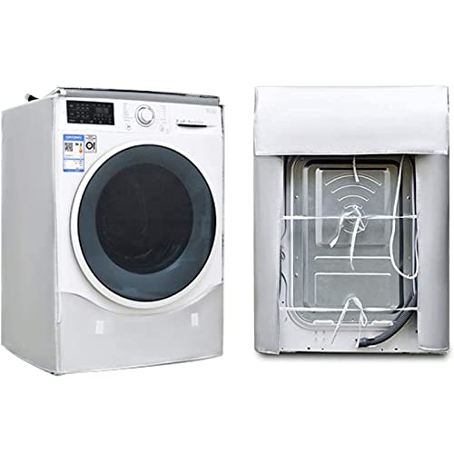 Washing Machine Cover, Sunscreen Dustproof Cover with Zipper, Outdoor Washing Machine Cover, For Front Load Washer (XL(60cm*65cm*85cm)) - Image 4