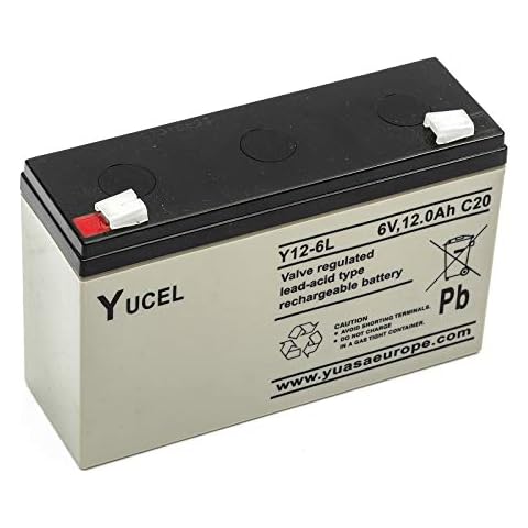 Yucel/Yuasa Y12-6 Sealed Lead Acid Battery 6v 12ah Security Systems Cover