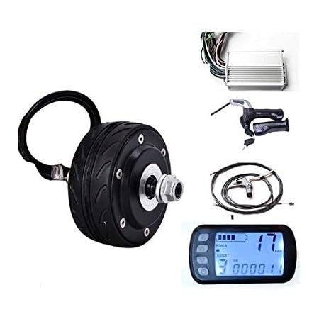 Amazon 4インチ150w 36v二重シャフト電動スクーターモーターキット電動車のハブモーターと液晶電動自転車変換キット Gzftm キックボード本体