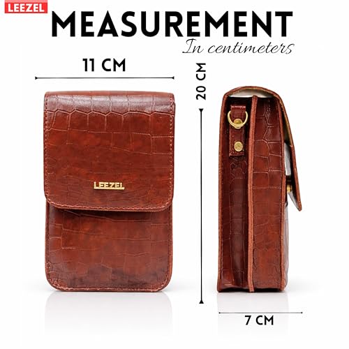 Image of LEEZEL Women's Girls Wallet Sling Bag for Mobile Cell Phone Holder