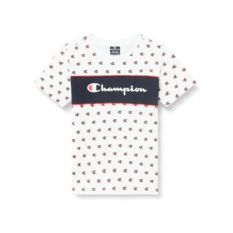 Champion Boy's White Legacy T-Shirt for Ages 9-10 Cover