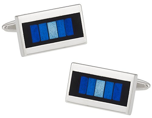 Gemelos azules prismaticos con caja de presentación miniatura 1