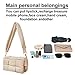 NAARIIAN puffer woven shoulder bag padded cassette handbag with coins organizer nylon light weight women crossbody purse(Khaki)
