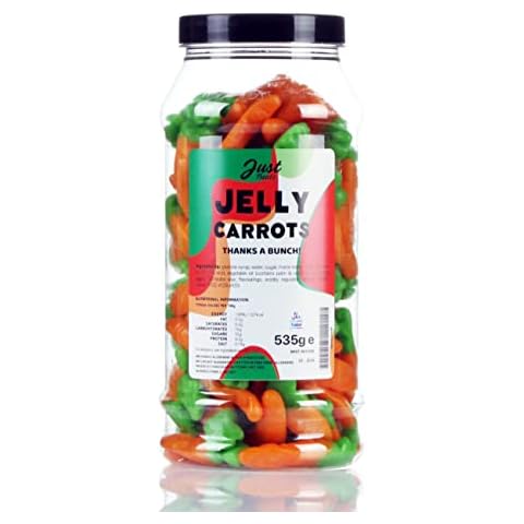 Jelly Carrots 535g Gift Jar by Just Treats Sweet Shop Collection Cover