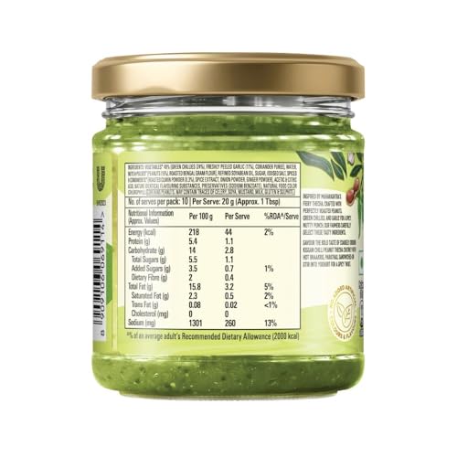 Image of Kissan Chilli Peanut Thecha Chutney, 200g, For Authentic Maharashtrian Taste, With Green Chilli, Garlic & Roasted Peanuts, Silbatta Like Texture, Ready To Eat, Nutty & Spicy Flavour