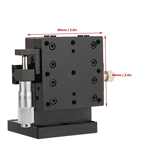 Semzl60-As Z Linear Stage, 60 * 60Mm/2.36"*2.36" Trimming Bearing Tuning Platform Sliding Table, Micrometer Manual Slide Table Cross Roller Bearing Vertical Linear Stage #TOP2