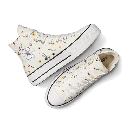Chuck Taylor All Star Lift Platform Embroidered Blooms - vue 6