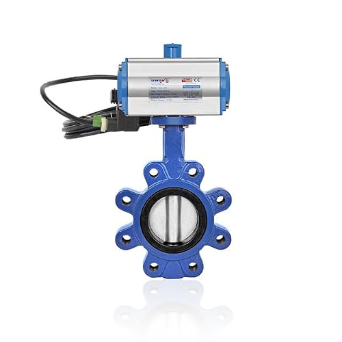 UNOX 4 Inch Double Acting Pneumatic Actuated Butterfly Valve image