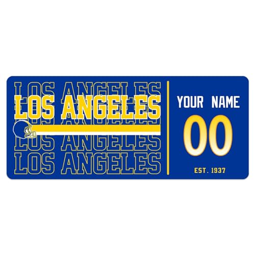 Image of ANTKING Los Angeles R Mouse Pad Custom Name and Number Desk Pad for Men Women Youth Gifts