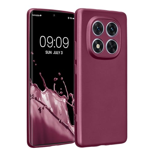 kwmobile Handyhülle für Xiaomi Redmi Note 14 Pro 5G / Poco X7 Hülle - weiche Silikon Case metallisch schimmernd - Schutzhülle Cover - Metallic Lavendel
