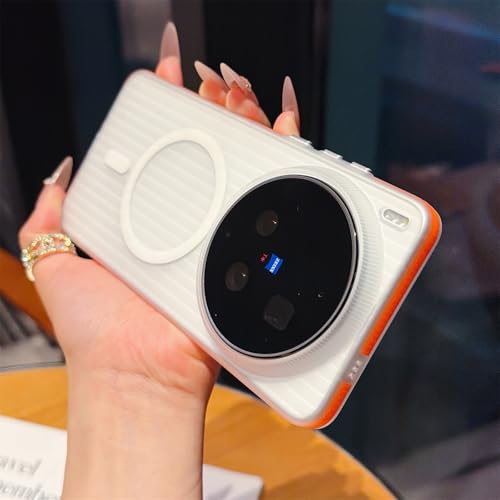Image of for vivo X300 Ultra 5G Magnetic Phone Case Matte Texture Shockproof Protective PC Cover - Orange