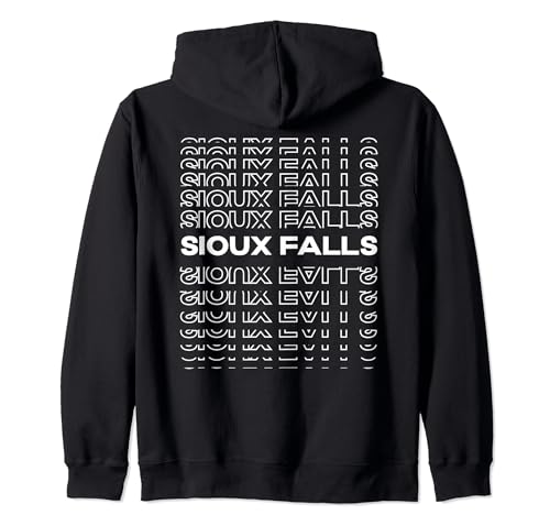 Ville minimaliste - États-Unis - Sioux Falls moderne Sweat à Capuche