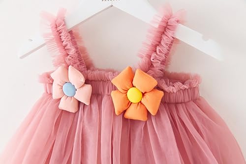 Toddler Girls Triple Layer Cake Dress Summer Tulle Tutu Dresses Size 6M-5T4