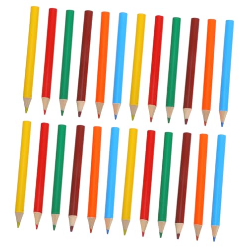 Lápices de colores mini listos para usar en la escuela, pack de 120 piezas gruesas
