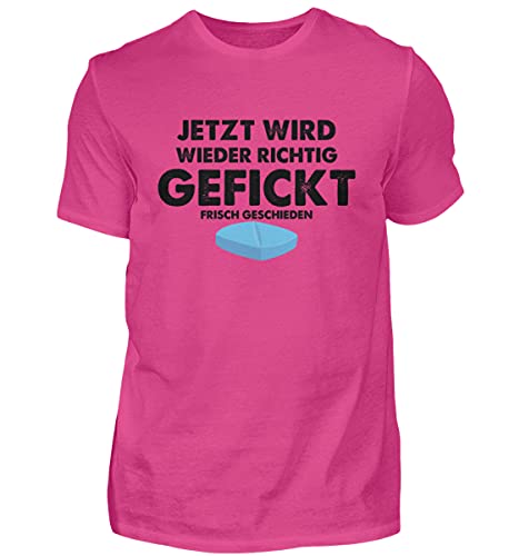 T-Shirt Haut de Gamme Rose XL Homme Disparation Single en coton