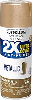 Rust-Oleum 327909 American Accents Ultra Cover 2X Metallic, Each, Gold