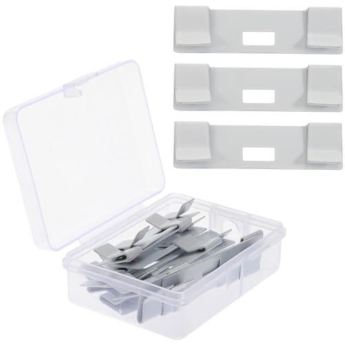 Unomor 12pcs Vertical Blind Repair Clips White Metal Tabs...