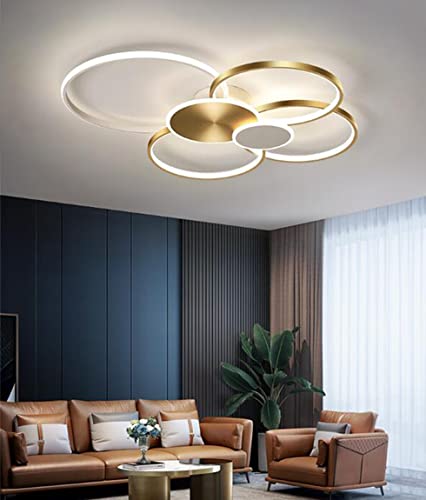 Plafonnier LED moderne anneau dimmable avec télécommande pour cuisine - 6