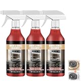 Xall Desengrasante Para Estufas y Hornos,Cleaner Gegreaser,Cleaner Grillreiniger Gasgrill,Backofenreiniger,Ceranfeldreiniger,Backofen und Grillreiniger,Grill Reiniger für Gasgrill,100ml (3PC)