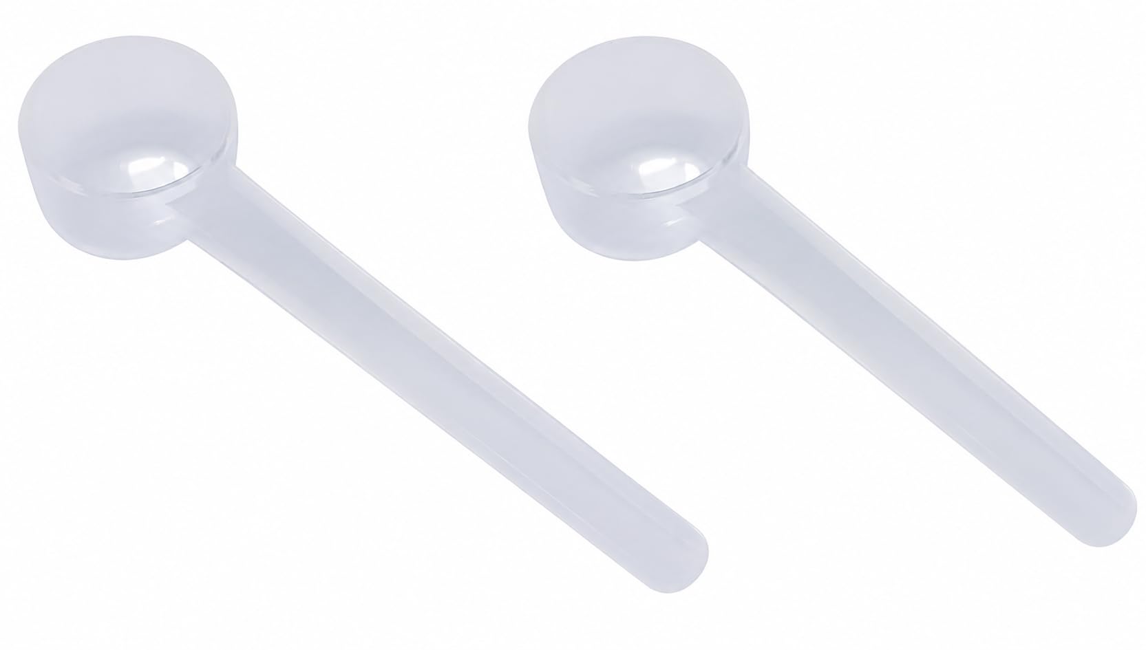 2 Teaspoon (2/3 Tablespoon | 10 mL) Long Handle Rounded Scoop for Coffee, Protein Powder, Pet Food, Spices, Grains, Dry Goods – Food-Grade BPA-Free (Pack of 2)