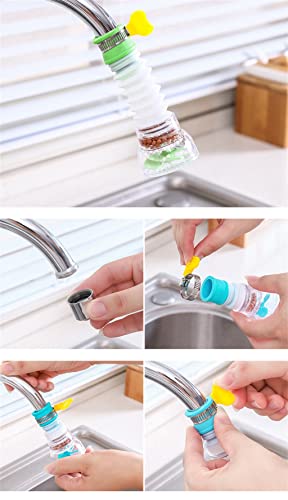 Robinet réglable extender 360 degrés anti-éclaboussures argent - 6