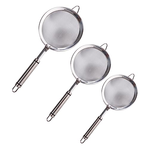 Holibanna Colador De Acero Inoxidable Tamices Para Cocina Filtros De Jugo y Salsas Utensilios De Cocina Para Cocinar y Hornear