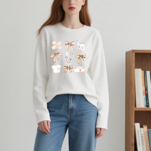 Registered Nurse Sweatshirt Nurse Bow Sweatshirt2