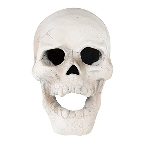image for Stanbroil 9-Inch Imitated Human Skull Gas Log for Indoor or Outdoor Fi