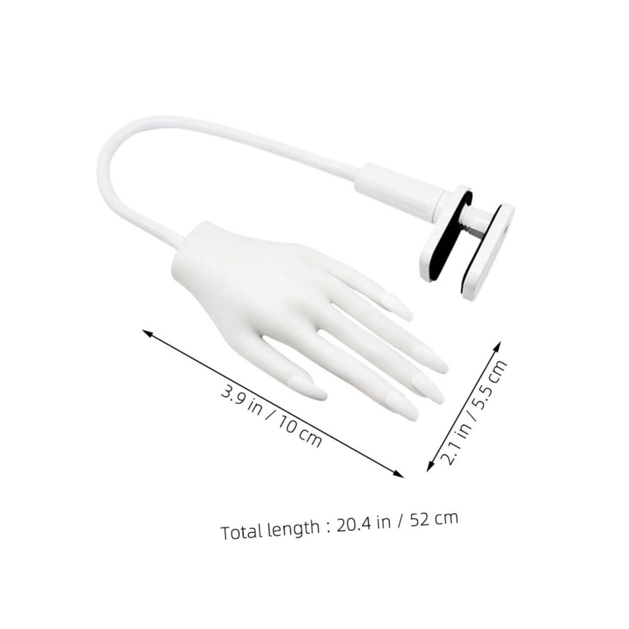Nail Practice Hand Model Reusable Manicure Training Tool for Nails Realistic Flexible Fake Hand Easy to Clean and Maintain