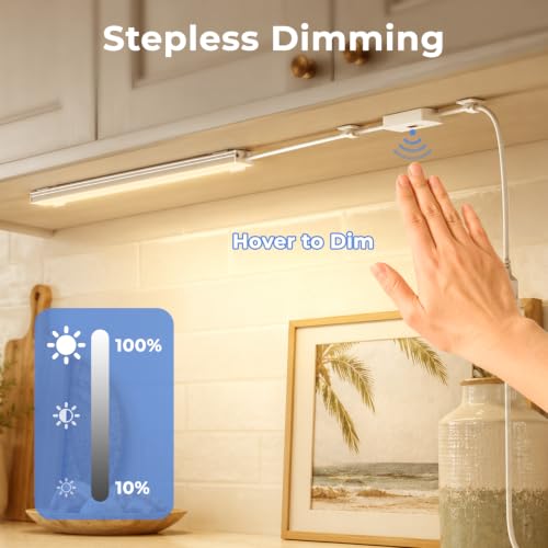 Image of ASOKO 12Inch Hand Wave Activated Under Cabinet Lights-Warm White 3000K