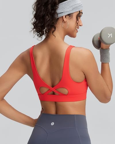Image of RUNNING GIRL Sports Bra for Women High Support, Molded Cup High Impact Sports Bras with Sewn in Pads Workout Running Bra