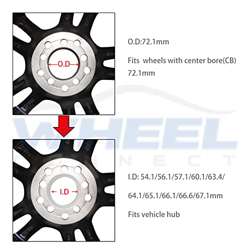 Wheel Connect HR7210-5710A Hub Centric Rings,72.1 To 57.1 thumb #1