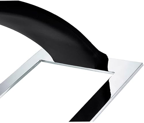 Miniatura 6 de Zuri Muebles Mesa moderna Silla de comedor en cuero sintético dorado champán y acero inoxidable