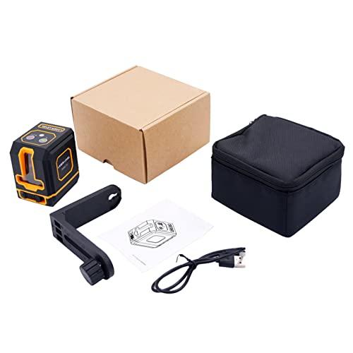 Line Infrared Level Tool,Chnadks 100Ft/30M Line Infrared Level Self Leveling With 4 Brightness Adjustment,360°Rechargeable Green Line Infrared Level Tool With Pivoting Base #TOP6