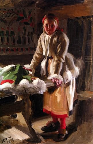 Toile Affiche d'Art pour Décoration de Bureau Moderne Anders Zorn Peinture Huile
