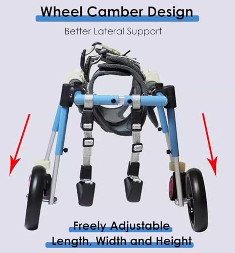 Fauteuil roulant réglable pour chiens de petite et grande taille handicapés - 5