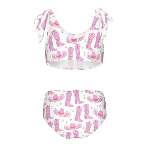 Image of Girls Swimsuit Two Piece Swimwear Bikini Set Beach Sport Bathing Suit for Girls 3-12T