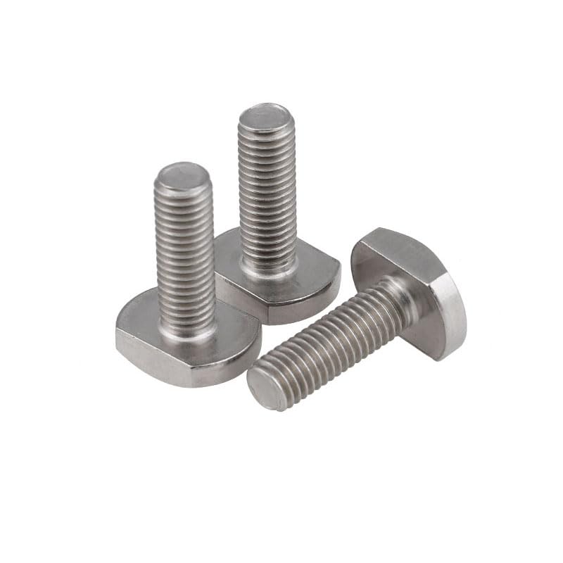 Generic 2PCS T-Bolt 304 Stainless Steel T Bolts T-Slot T Head Bolt Hammer Clamp Screw A2-70 M6 6MM X 40MM A2 GB37 1.25MM Pitch *AT908X2 - (Thread Diameter: M6, Length: 40mm)