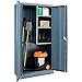 Global Industrial Assembled Janitorial Cabinet, 36x18x72, Gray