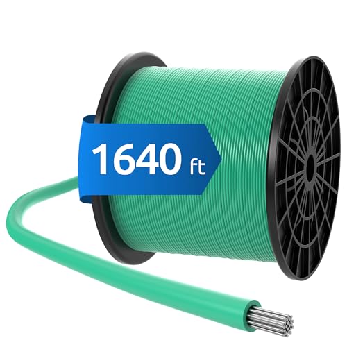 ECENCE Boundary Wire 1640ft Compatible with All Robotic Lawnmower, Suitable for Husqvarna and Other Brands, Define and Guide Perimeter Wire Ø 0.13 Zoll (Inch) Conductor Cross-Section of 17AWG