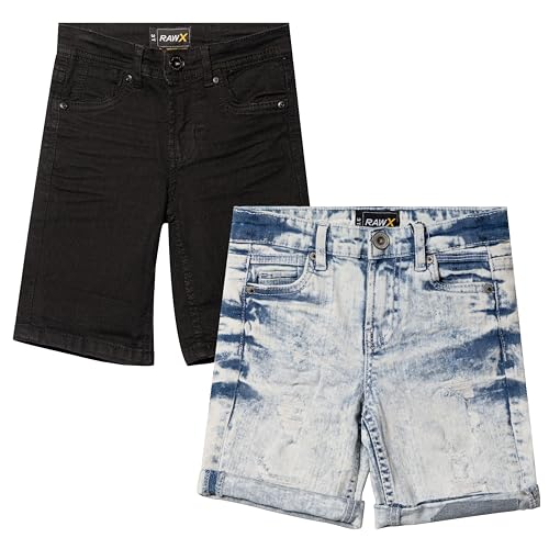 Amazon.com: RAW X 2 Pack of Boys Denim Shorts, Big Boys