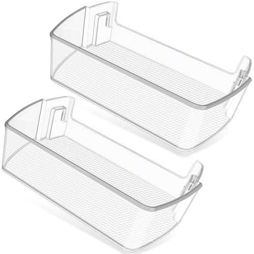 Image of 2PACK UPGRADED MAN63948504 Refrigerator Door Shelf Bin Compatible with LG Fridge Door Shelf Replacement Parts LMXS28626S LFXS26973S LFXC22526D MAN63948504 Kenmore LG Fridge Door Bin Shelves Basket