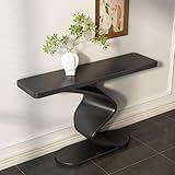 Design intelligent peu encombrant pour les petites surfaces : cette console d'entrée dispose d'un design étroit et mural qui optimise l'espace sans sacrifier l'espace précieux de la maison. Il est idéal pour les espaces compacts comme les entrées et les couloirs. Malgré son design peu encombrant, il offre un grand espace de rangement, reflétant une utilisation efficace de l'espace « compact mais pratique ».