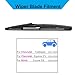 Rear Windshield Wiper Blades for Chevrolet Trailblazer 2021-2025, Chevrolet Equinox EV 2024-2025, Buick Encore GX 2020-2024,Back Windshield Wiper Blade for Original Equipment Replacement
